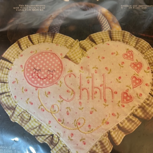 YOURS TRULY  70’s Vintage Nursery Door Hangar appliqué kit- unopened- - Picture 2 of 5